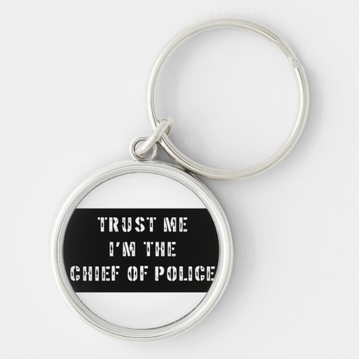 Superhero Chief of Police Key Chains