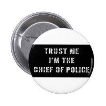 Superhero Chief of Police Pinback Button