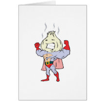 superhero garlic character cards