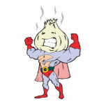 superhero garlic character cut out