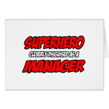 Superhero...Manager Cards