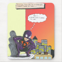 Superhero mousemat mouse pad