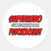Superhero...Psychologist Sticker