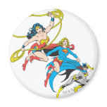 Superheroines Leap magnets