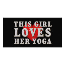 SUPÉRIEUR cette fille aime le yoga Cartes Avec Photo