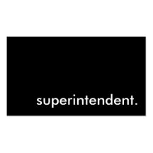 superintendent. business card templates