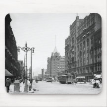 Superior Avenue, Cleveland: 1905 Mouse Pads