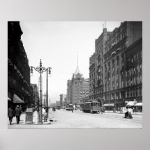 Superior Avenue, Cleveland: 1905 Poster