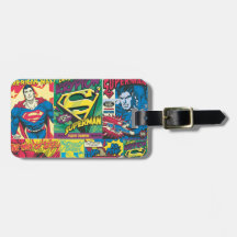 Superman Comic Strip Tag For Bags