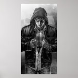 Superman Earth Cover - Black and White posters