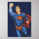 Superman Flying Left Posters