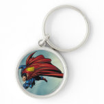Superman flys with cape keychains