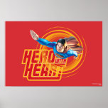 Superman Hero with Heart posters