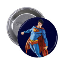 Superman Looking Down Pinback Button