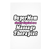 SuperMom...Massage Therapist Stationery