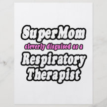 SuperMom...Respiratory Therapist Personalized Flyer