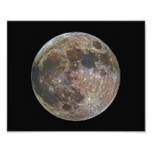 Supermoon in Full Colour Photo Art