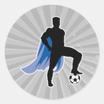 supero hero soccer player stickers
