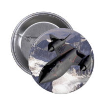 Supersonic Fighter Jet Pinback Button