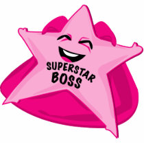 superstar boss funny photo  sculpture!