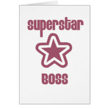 Superstar Boss Greeting Cards
