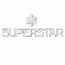 SUPERSTAR EMBROIDERED white on white too cool Hoodies