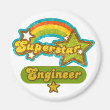 Superstar Engineer Fridge Magnet