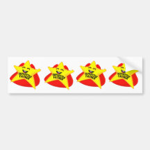 superstar father funny father's day bumper sticker