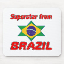 Superstar from Brazil Mouse Pad