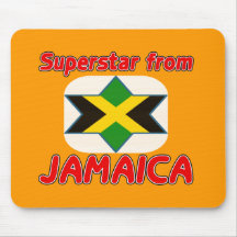 Superstar from Jamaica Mouse Pads