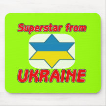 Superstar from Ukraine Mousepads