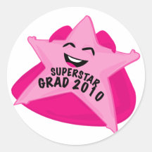 superstar grad funny graduation sticker!
