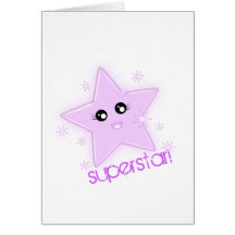 superstar! greeting card