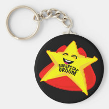 superstar groom funny keychain