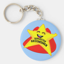 superstar groomsmen funny keychain