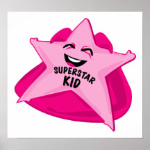 superstar kid humourous  poster!
