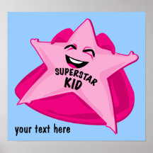 superstar kid humourous  poster!