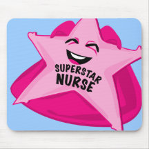 superstar nurse humourous mousepad!