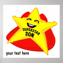 superstar son humourous  poster!