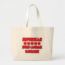 Superstar Speech-Language Pathologist Canvas Bags