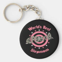 Superstar Stepmom in Pink Keychain