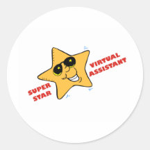 superstar VA Round Stickers