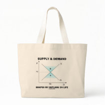 Supply & Demand Shapes My Outlook On Life (Econ) Bag