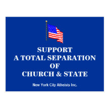 Support A Total Separation Of Church & State Post Card