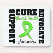 Support Advocate Cure - Mental Health Awareness Mouse Pad