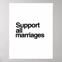 Support All Marriages Poster