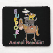 Support Animal Rescue Mouse Pads