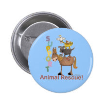 Support Animal Rescue Pins