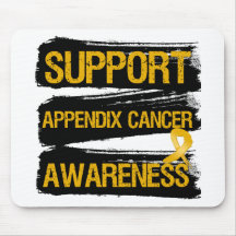 Support Appendix Cancer Awareness Grunge Mousepad