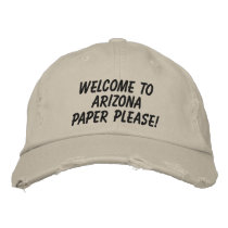Support Arizona immigration reform tea party Embroidered Baseball Cap